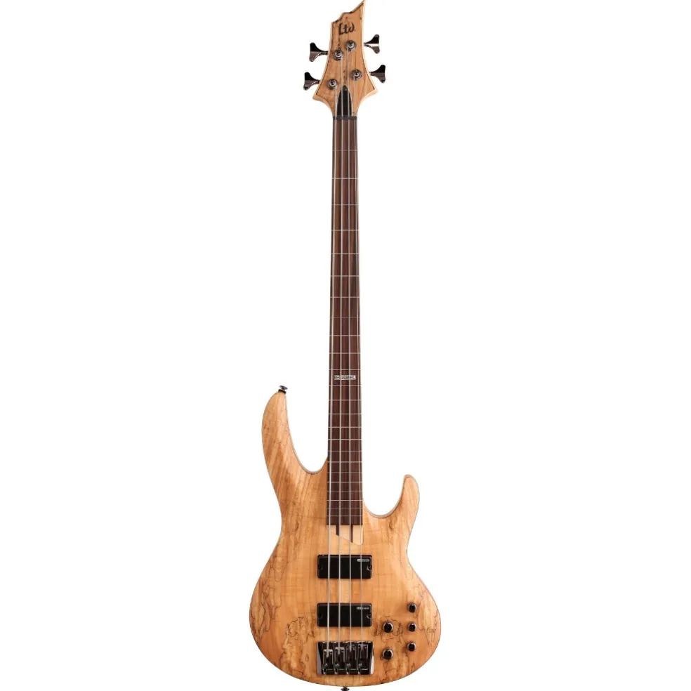 ESP LTD B-204SM Fretless Bass Guitar - Natural Satin