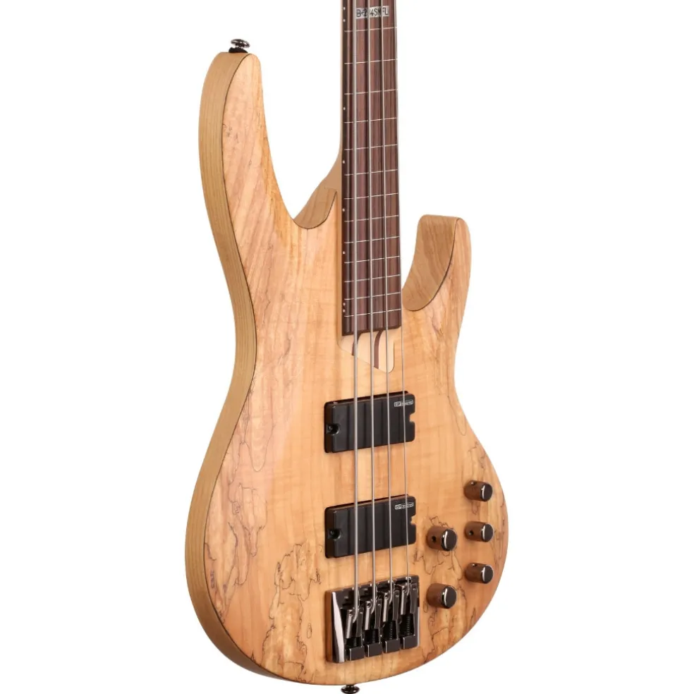 ESP LTD B-204SM Fretless Bass Guitar - Natural Satin
