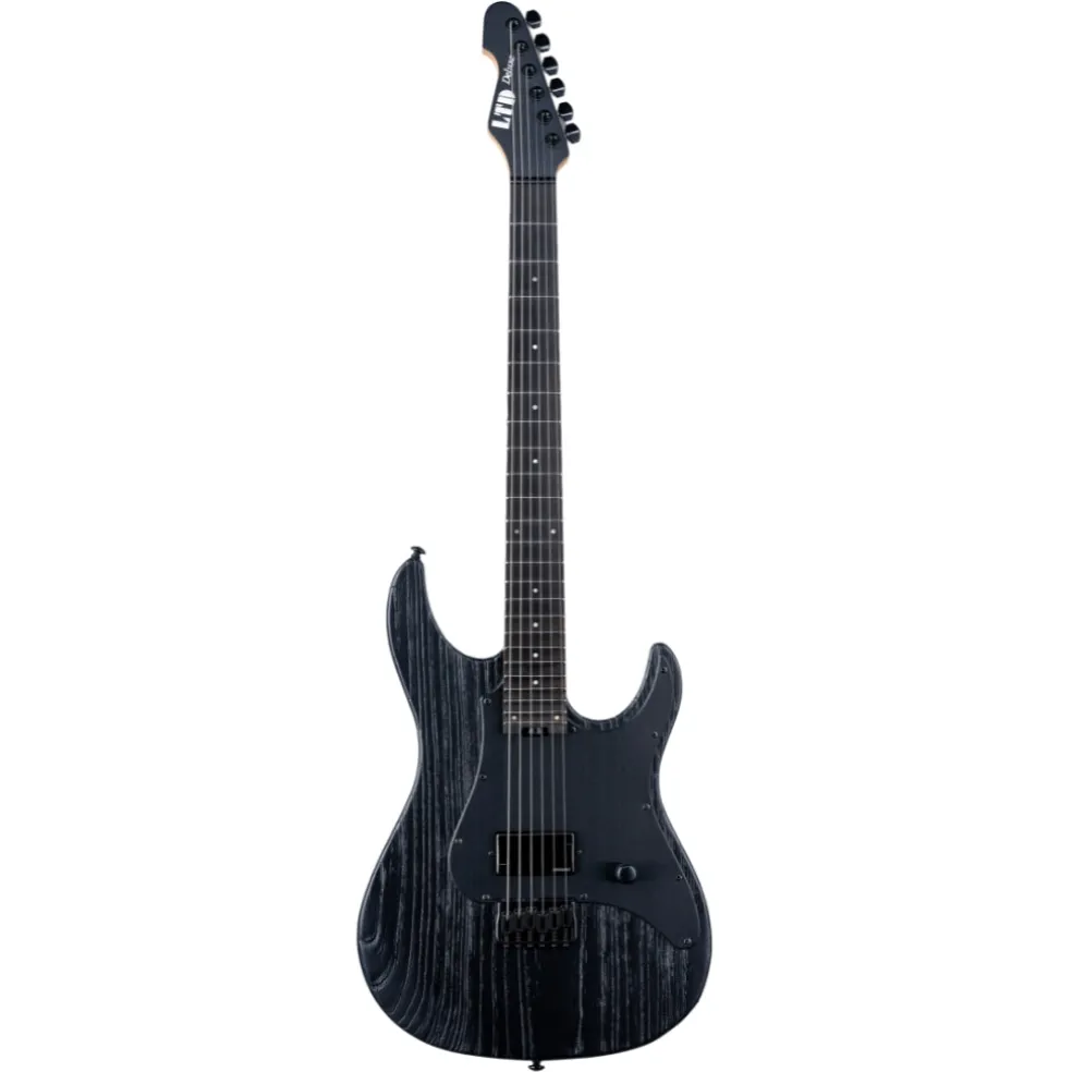 ESP LTD Deluxe SN-1HT Electric Guitar - Black Blast Rev