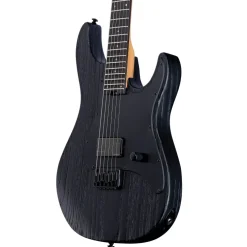 ESP LTD Deluxe SN-1HT Electric Guitar - Black Blast Rev