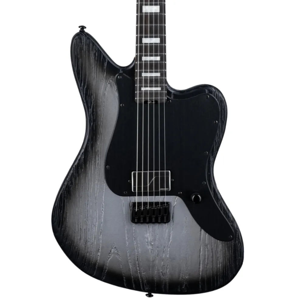 ESP LTD Deluxe XJ-1 Baritone HT Electric Guitar - Silver Blast