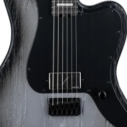 ESP LTD Deluxe XJ-1 Baritone HT Electric Guitar - Silver Blast