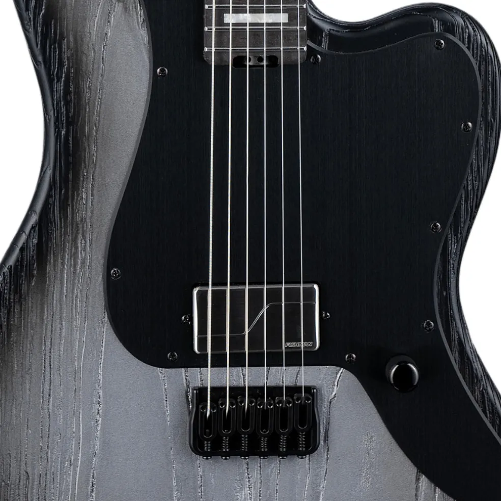 ESP LTD Deluxe XJ-1 Baritone HT Electric Guitar - Silver Blast