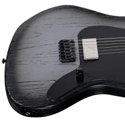 ESP LTD Deluxe XJ-1 Baritone HT Electric Guitar - Silver Blast