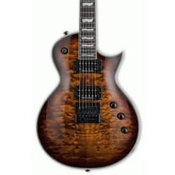 ESP LTD EC-1000 Evertune Quilted Maple - Dark Brown Sunburst