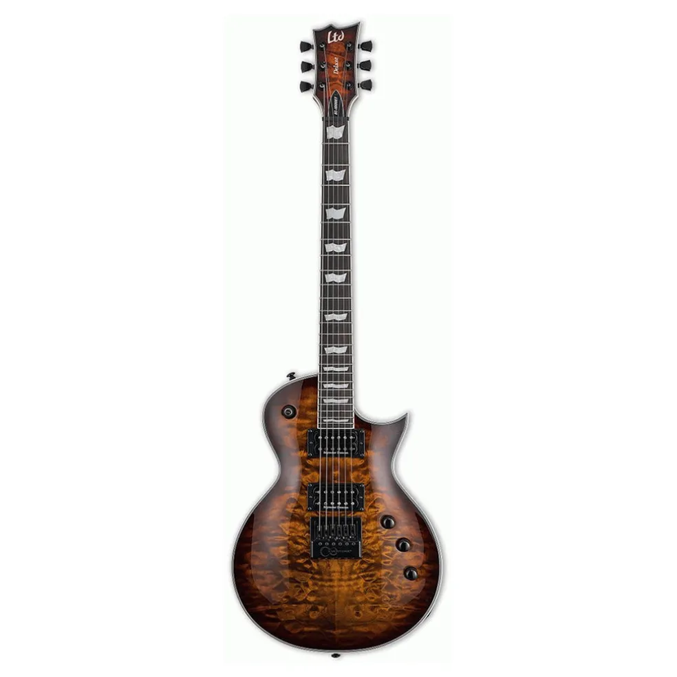 ESP LTD EC-1000 Evertune Quilted Maple - Dark Brown Sunburst