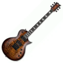 ESP LTD EC-1000 Evertune Quilted Maple - Dark Brown Sunburst