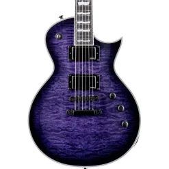 ESP LTD EC-1000 Quilted Maple Electric Guitar - See Thru Purple