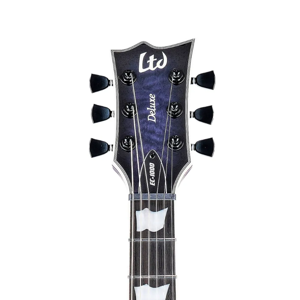 ESP LTD EC-1000 Quilted Maple Electric Guitar - See Thru Purple