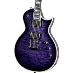 ESP LTD EC-1000 Quilted Maple Electric Guitar - See Thru Purple