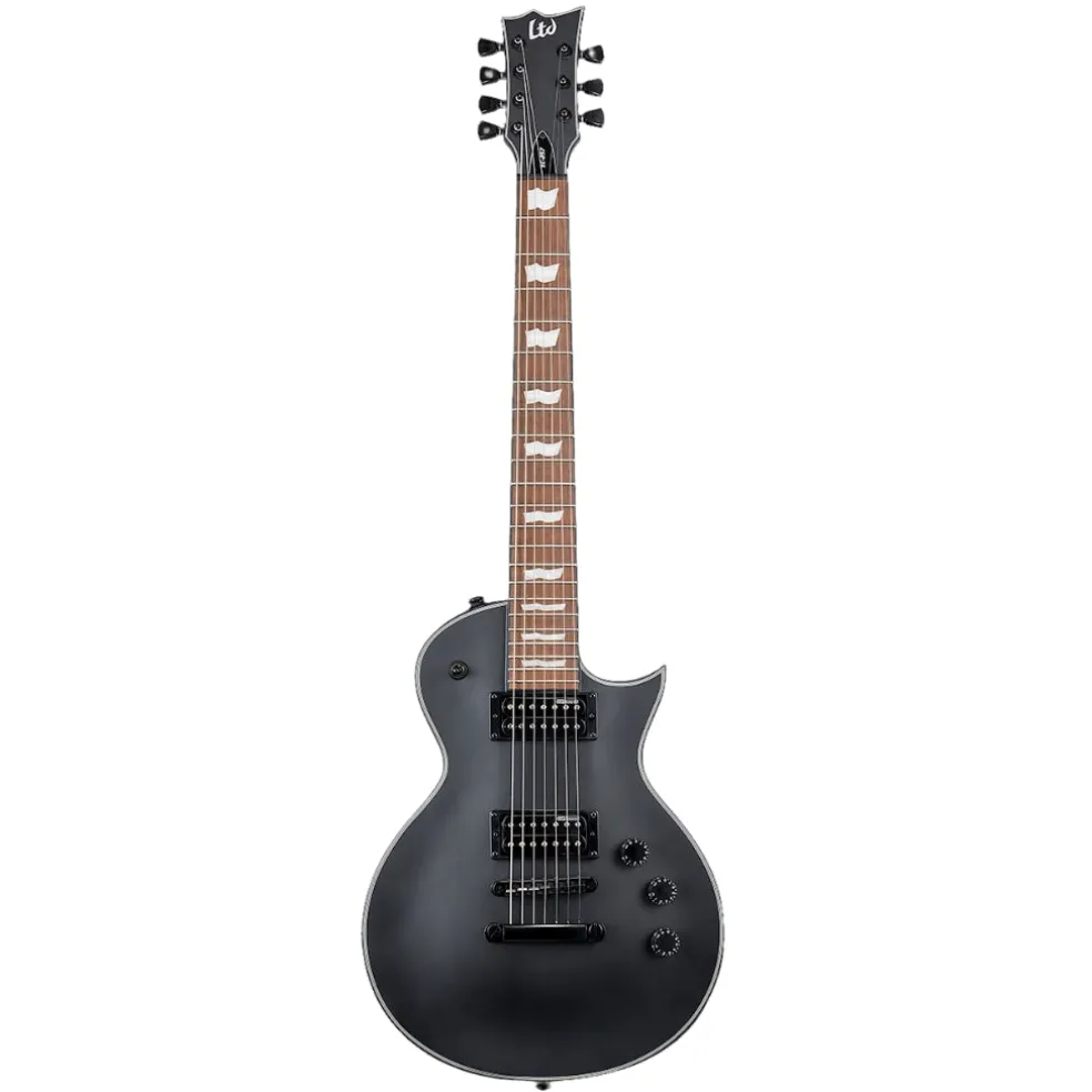 ESP LTD EC-257 7-String Electric Guitar - Black Satin