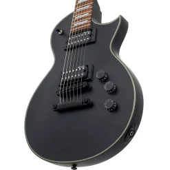 ESP LTD EC-257 7-String Electric Guitar - Black Satin