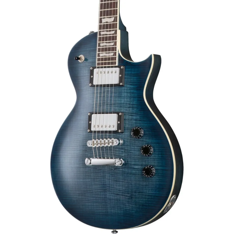 ESP LTD EC-256FM Electric Guitar - See Thru Cobalt Blue