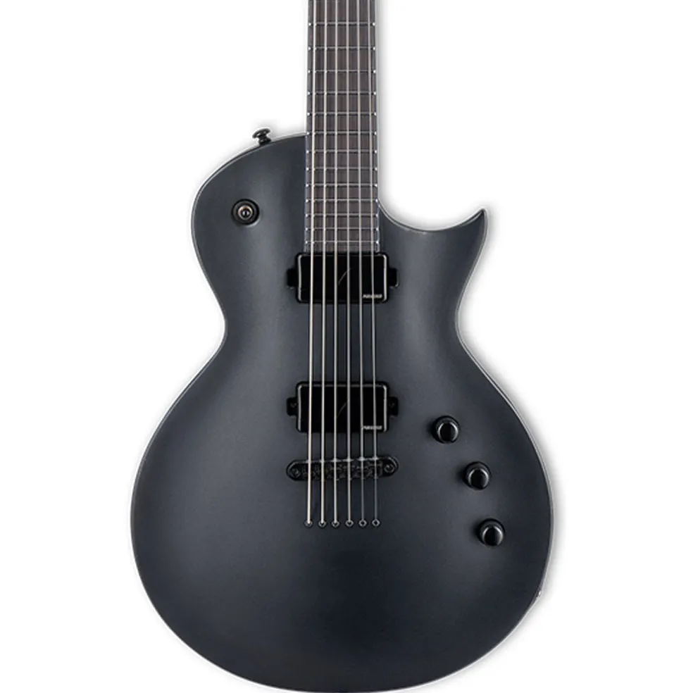 ESP LTD Eclipse EC-1000 Baritone Electric Guitar - Charcoal Metallic Satin- LEC-1000BCHMS