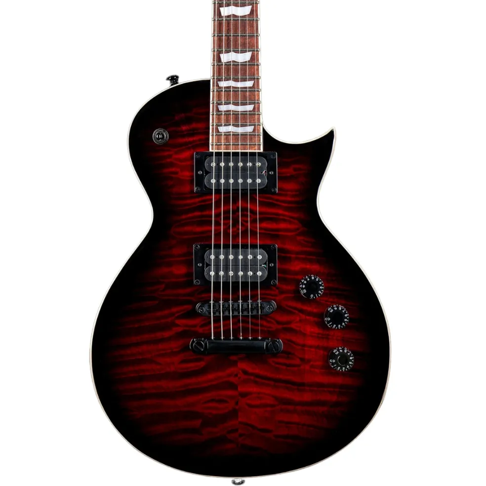 ESP LTD EC-256QM Electric Guitar - See Thru Black Cherry Sunburst