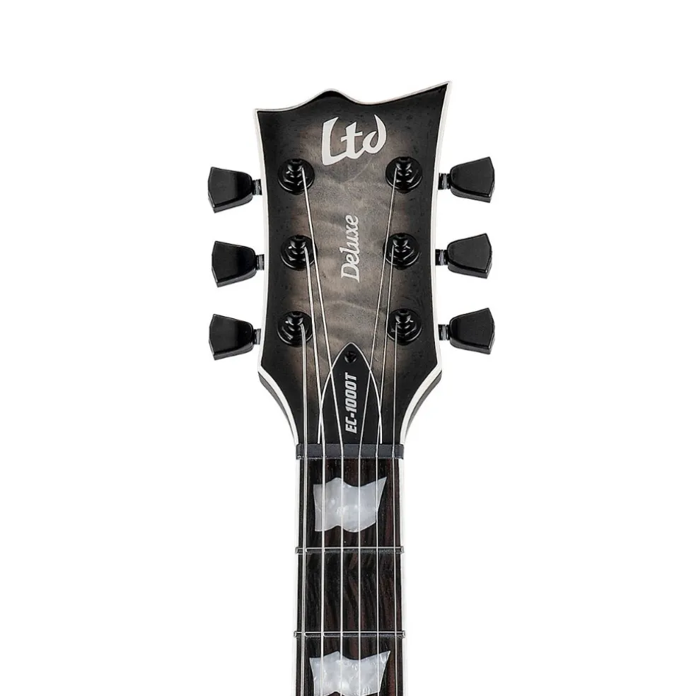 ESP LTD EC-1000T Quilted Maple Electric Guitar - Charcoal Burst