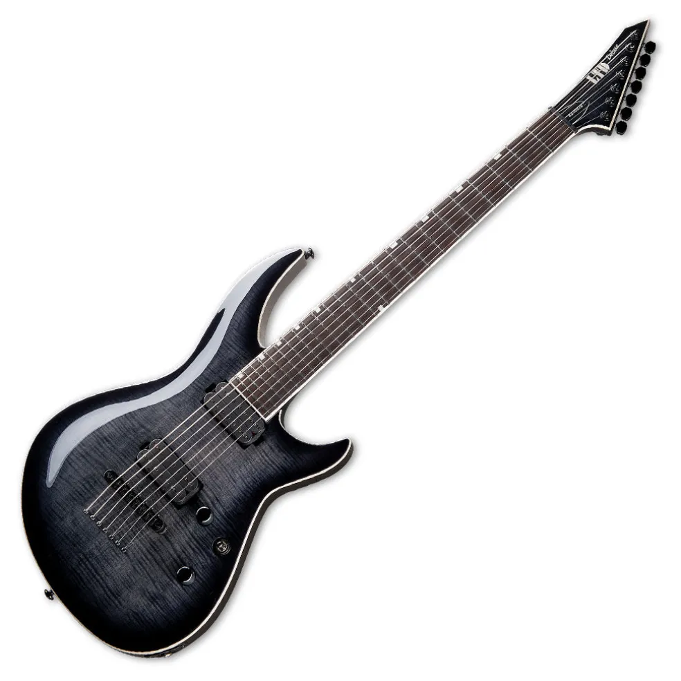 ESP LTD H3-1007 Baritone Electric Guitar - See-Thru Black Sunburst