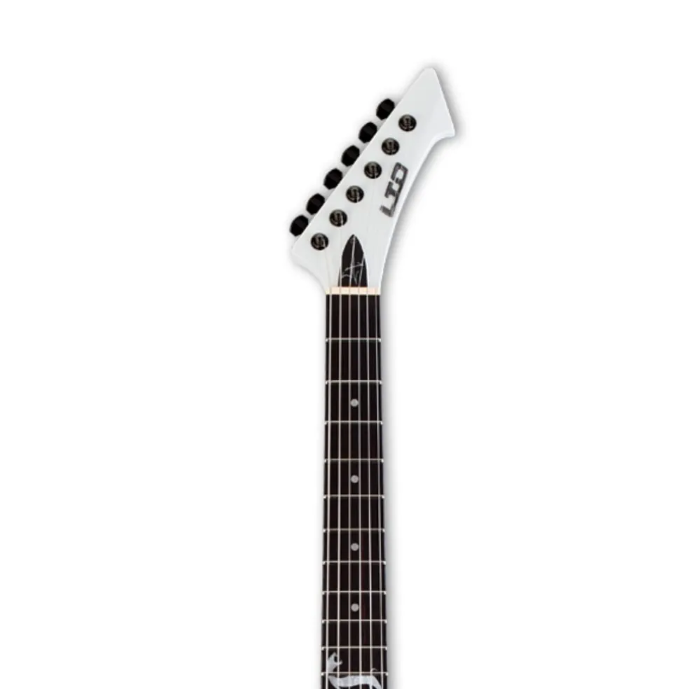 ESP LTD James Hetfield Signature Snakebyte Electric Guitar - Snow White - LJH-SNAKEBYTESW
