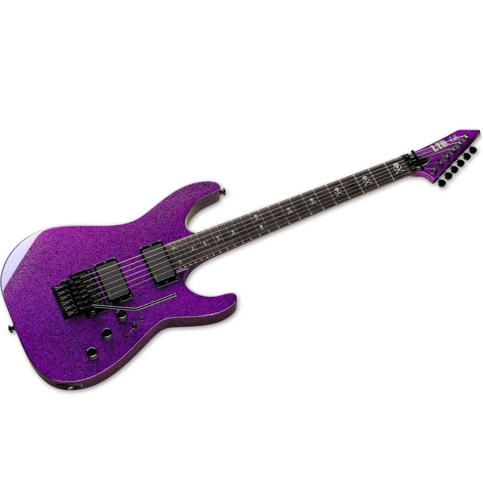 ESP LTD KH-602 Kirk Hammett Signature Electric Guitar - Purple Sparkle - LKH-602PSP