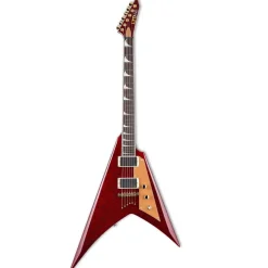 ESP LTD Kirk Hammett Signature V Electric Guitar- Red Sparkle - LKH-VRSP