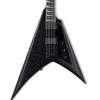 ESP LTD Kirk Hammett Signature V Electric Guitar - Black Sparkle - LKH-VBLKSP