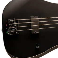 ESP LTD M-4 Black Metal Bass Guitar - Black Satin