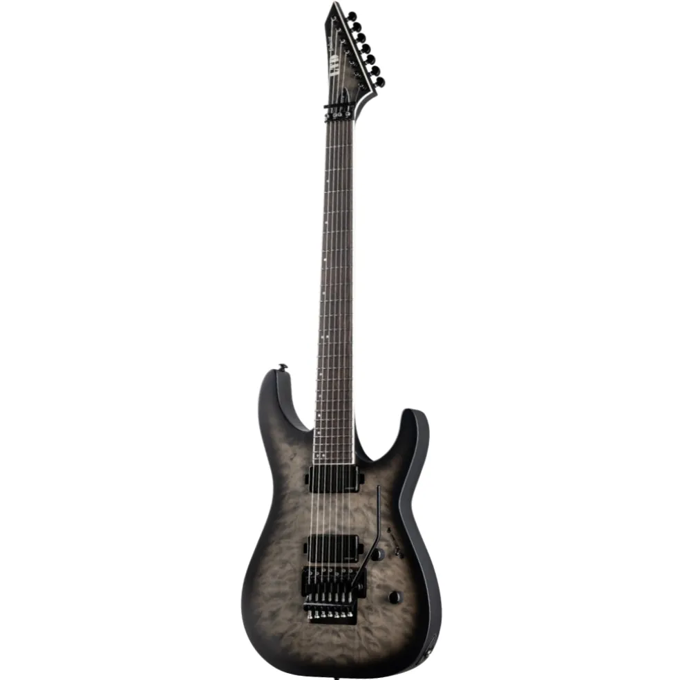 ESP LTD M-1007B Baritone - Charcoal Burst Satin