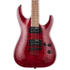 ESP LTD MH-200QM NT Roasted Jatoba Fingerboard - See Thru Black Cherry