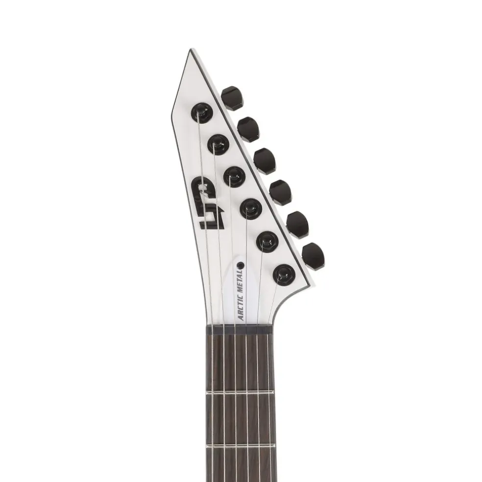 ESP LTD M-HT Arctic Metal Electric Guitar - Snow White Satin