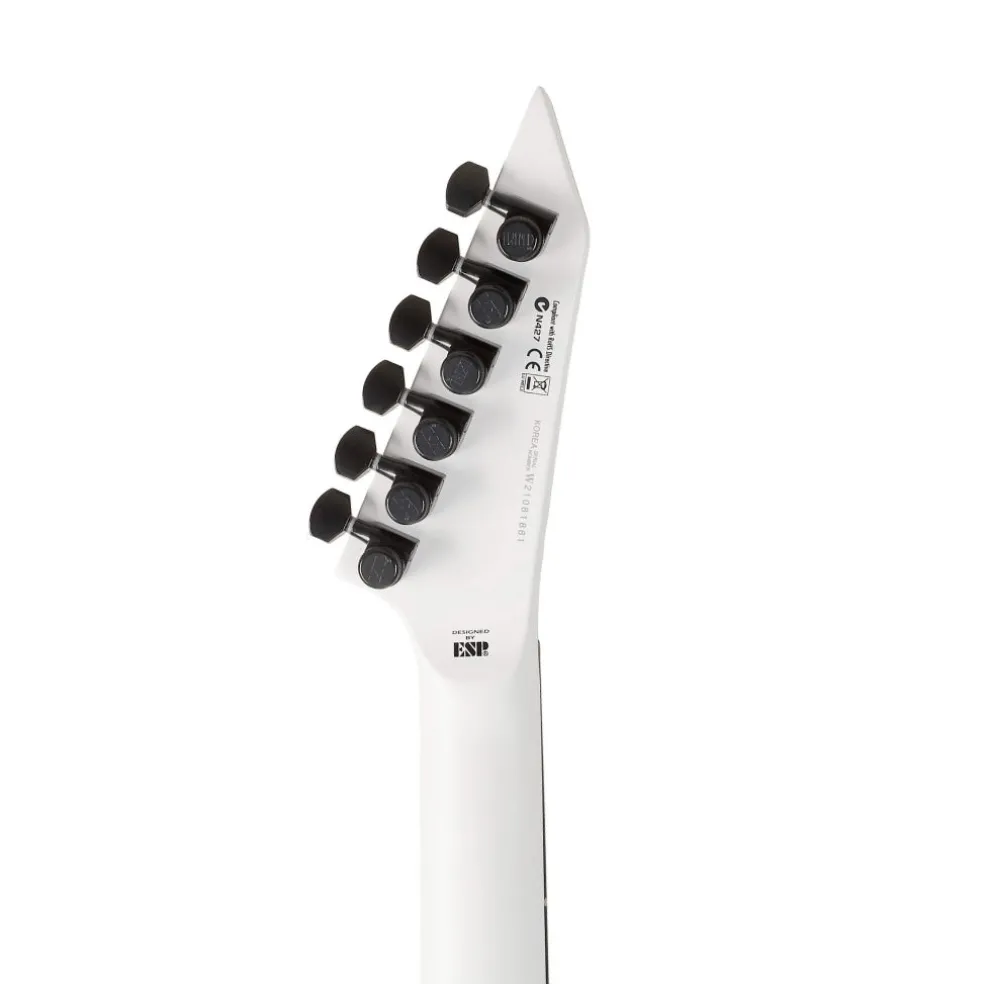 ESP LTD M-HT Arctic Metal Electric Guitar - Snow White Satin