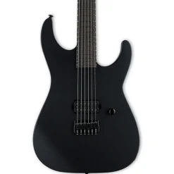 ESP LTD M-HT Black Metal Electric Guitar - Black Satin - LM-HTBKMBLKS