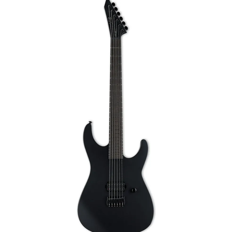 ESP LTD M-HT Black Metal Electric Guitar - Black Satin - LM-HTBKMBLKS