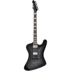 ESP LTD Phoenix-1000 QM Electric Guitar - See-thru Black Sunburst