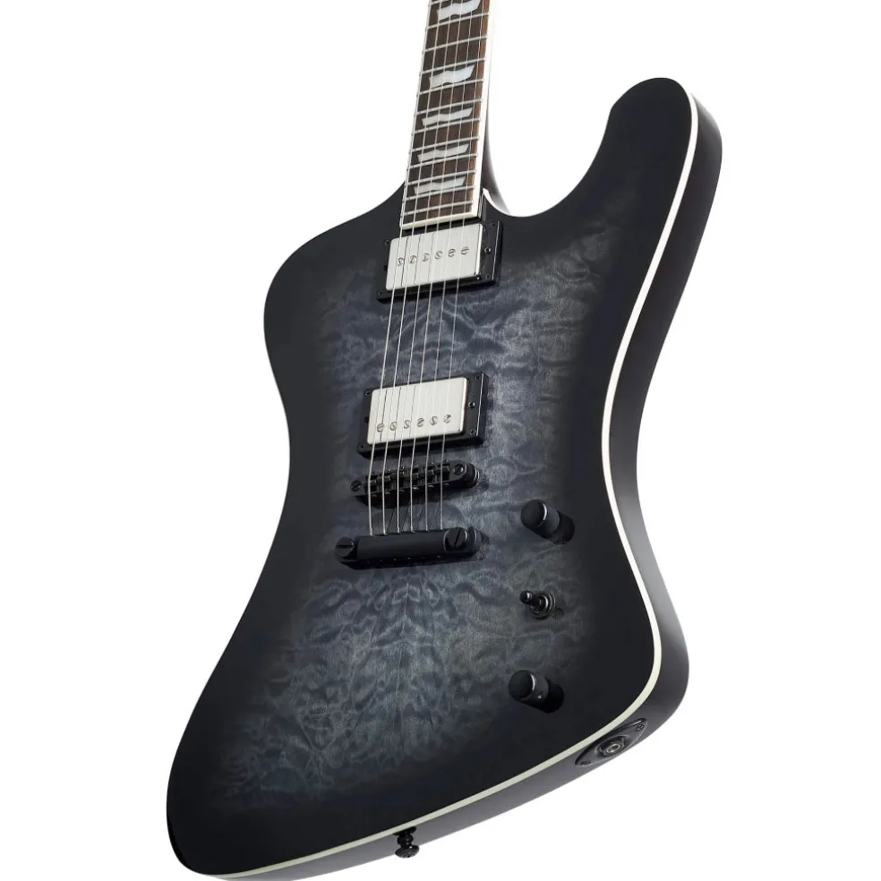 ESP LTD Phoenix-1000 QM Electric Guitar - See-thru Black Sunburst