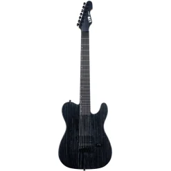 ESP LTD TE-1007 Baritone Electric Guitar - Black Blast
