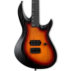 ESP USA HDX-1 Limited Edition Electric Guitar - 3-Tone Sunburst, Open Grain Satin