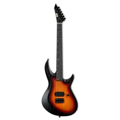 ESP USA HDX-1 Limited Edition Electric Guitar - 3-Tone Sunburst, Open Grain Satin