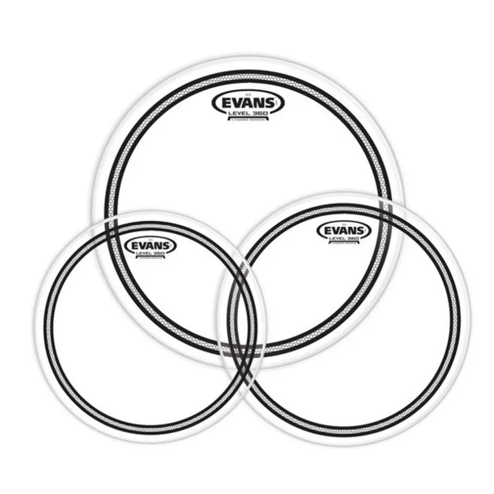 Evans EC2S Clear Standard Tom Pack - 12" 13" 16"