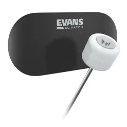 Evans EQ Black Nylon Double Patch - 2 Pack
