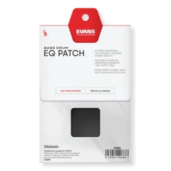 Evans EQ Black Nylon Double Patch - 2 Pack