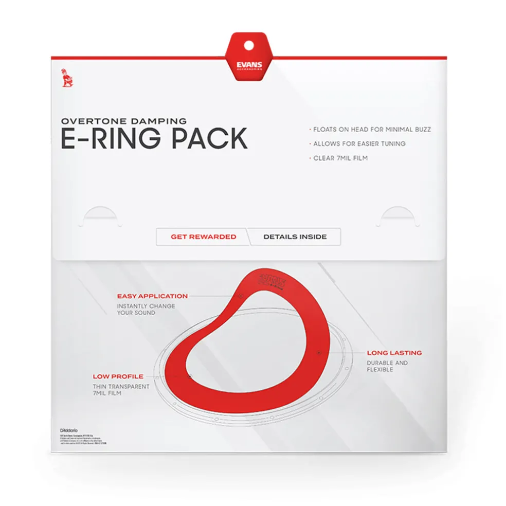 Evans E-Ring 12" - 13" - 14" -16" Standard Pack