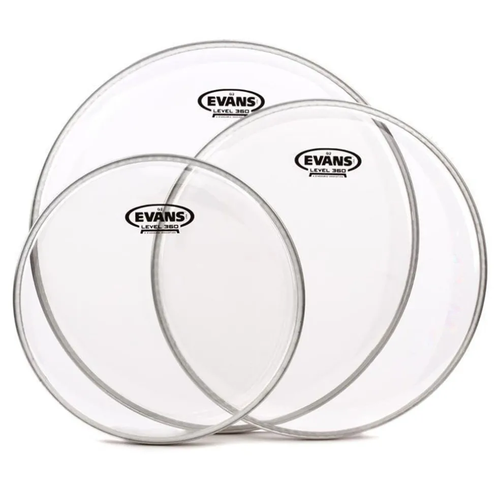 Evans G2 Clear Fusion Tom Pack - 10" 12" 14"