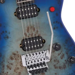 EVH - 5150® Series Deluxe Poplar Burl, Ebony Fingerboard, Aqua Burst