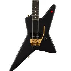 EVH Limited Edition Star, Ebony Fingerboard, Stealth Black with Gold Hardware