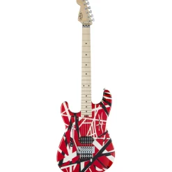 EVH Striped Series Left Handed - Red Black White