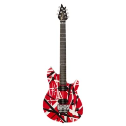 EVH Wolfgang Special Striped Series Red Black and White