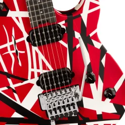 EVH Wolfgang Special Striped Series Red Black and White