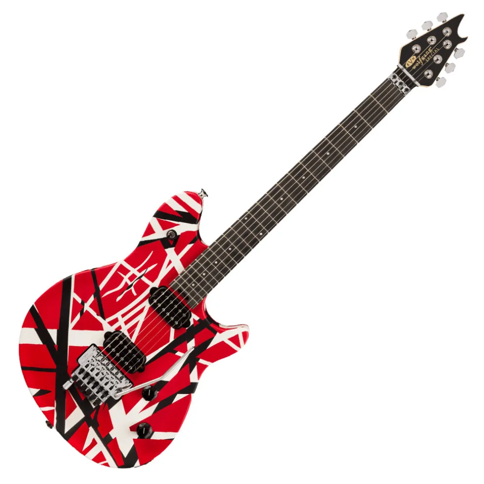 EVH Wolfgang Special Striped Series Red Black and White