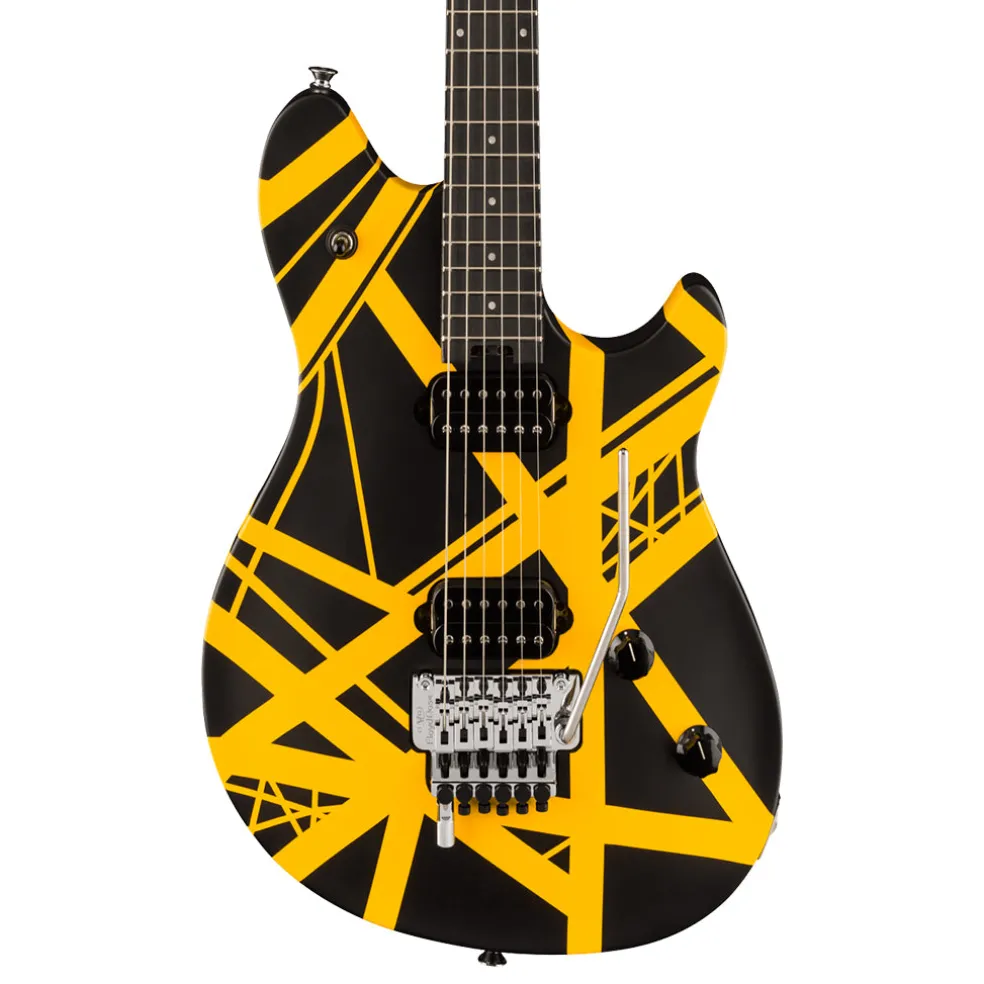 EVH Wolfgang Special Striped Series Black and Yellow