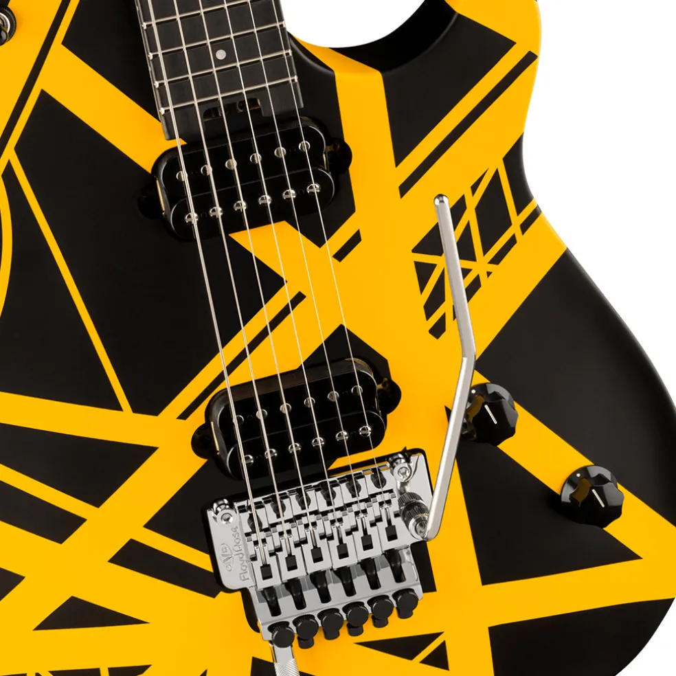 EVH Wolfgang Special Striped Series Black and Yellow